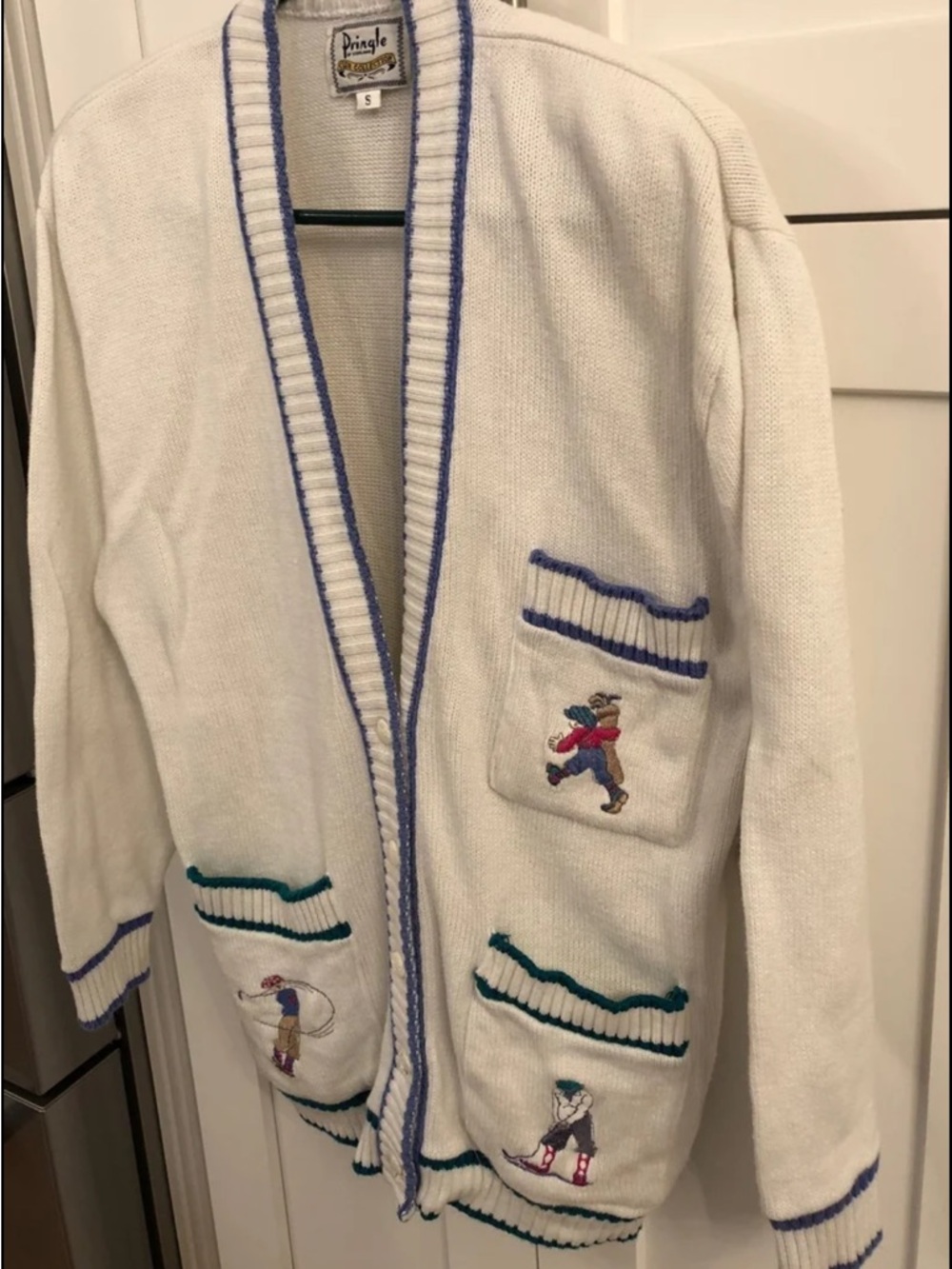 Vintage Pringle of Scotland Golf Cardigan Small - Picture 2 of 9